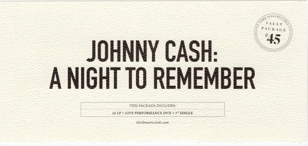Johnny Cash – A Night To Remember (Third Man Vault Box Set)