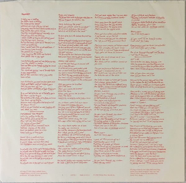 Black Sabbath ‎– Born Again - 12” LP [Used]